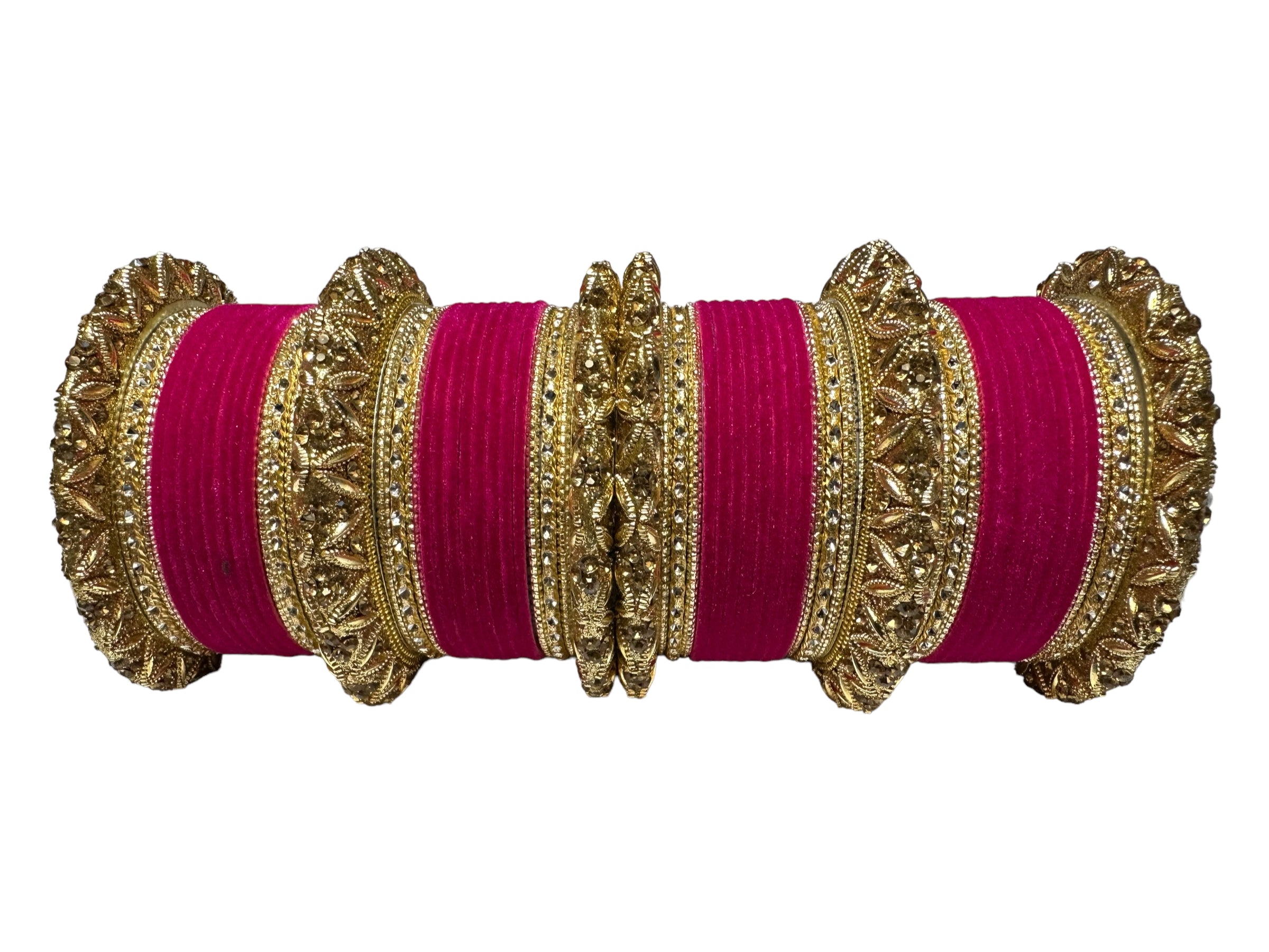 1188 Indian Metal Bangle Kangan Set Red Maroon Pink Green Blue  Yellow