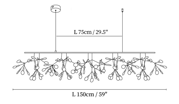 Люстра Long Style Firefly LED - модель A