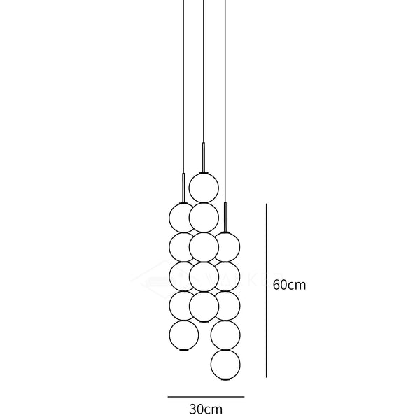 Abacus Pendant Light dimensions