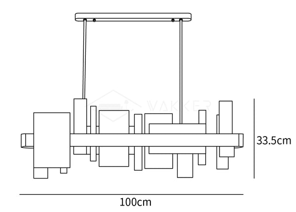 Amelie Chandelier dimensions