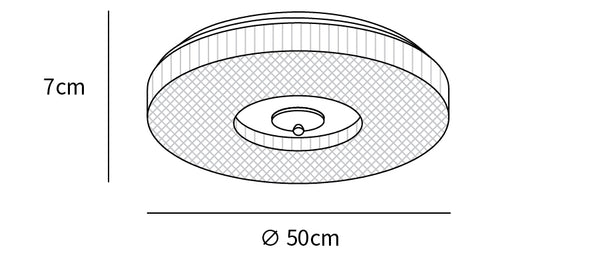 Ayla LED Flush Mount Ceiling Light — size reference