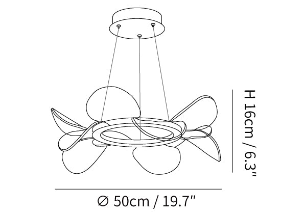 Bain Flying Flowers — ∅50cm round