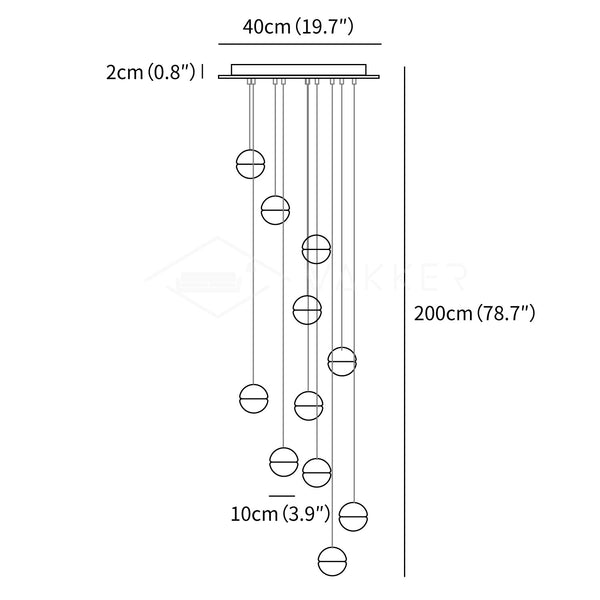 Discount ⌛ Vakkerlight Ball Crystal Pendant Light 🤩 120 Discount ⌛ Vakkerlight Ball Crystal Pendant Light 🤩 -Vakkerlight Sales Store