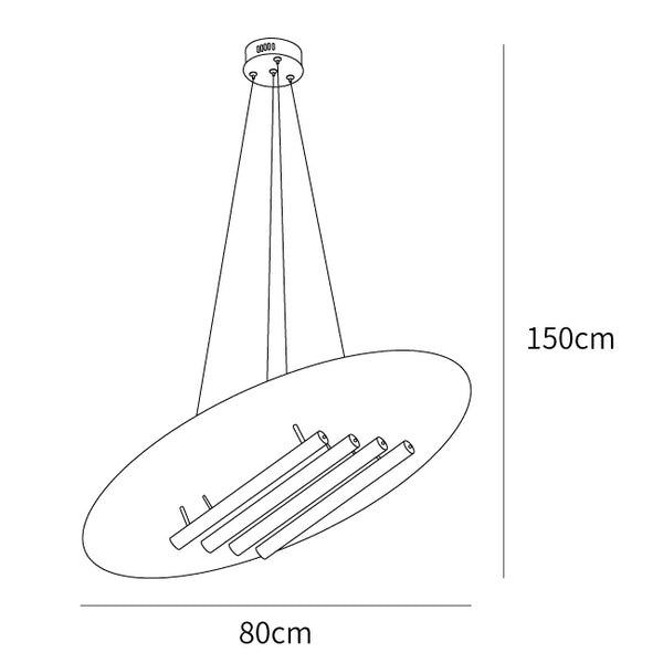 Big Disc Pendant Lamp dimensions