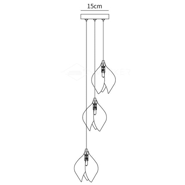 Celeste Flora Pendant Light dimensions