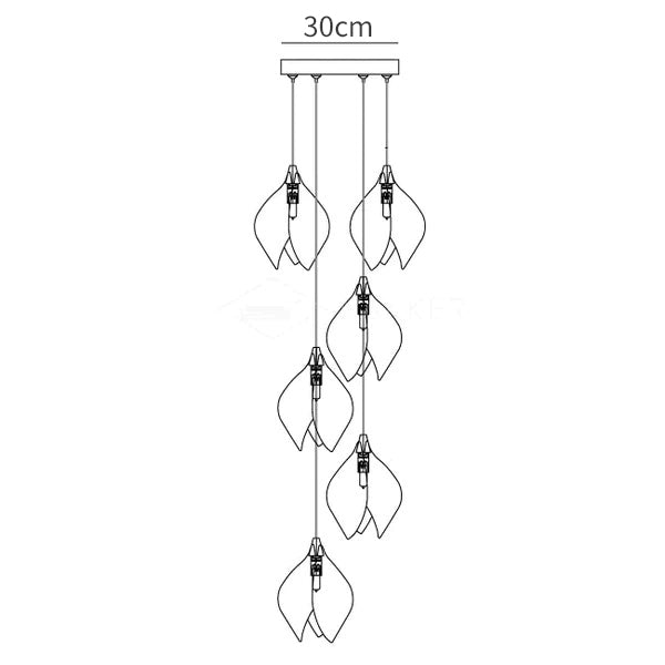 Celeste Flora Pendant Light — 6 heads