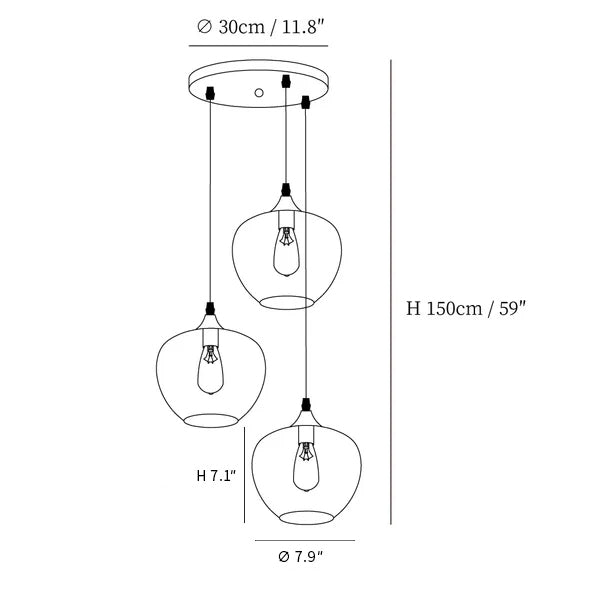 3 Heads E Round Canopy