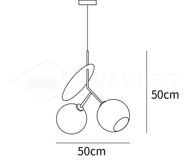 Cherry pendant light large 19.7 by 19.7 inches
