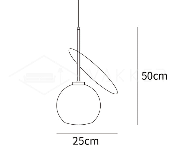 Cherry pendant light small 9.8 by 19.7 inches