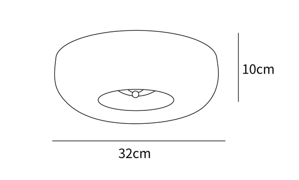 Cream Pudding Ceiling Lamp — Small ∅12.6\