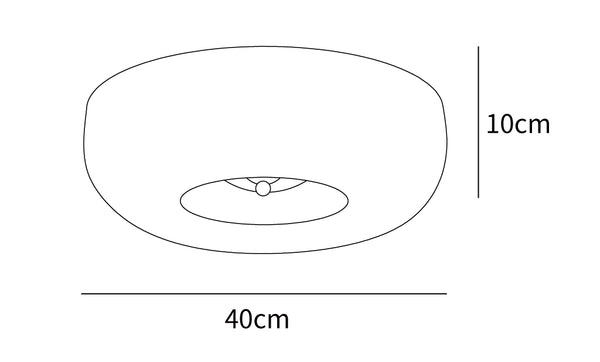 Cream Pudding Ceiling Lamp — Medium ∅15.7\
