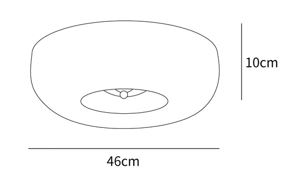 Cream Pudding Ceiling Lamp — Large ∅18.1\