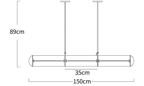 Budget 🔔 Vakkerlight Endless Straight Pendant Light 🌟 -Vakkerlight Sales Store Endless Straight Pendant Light