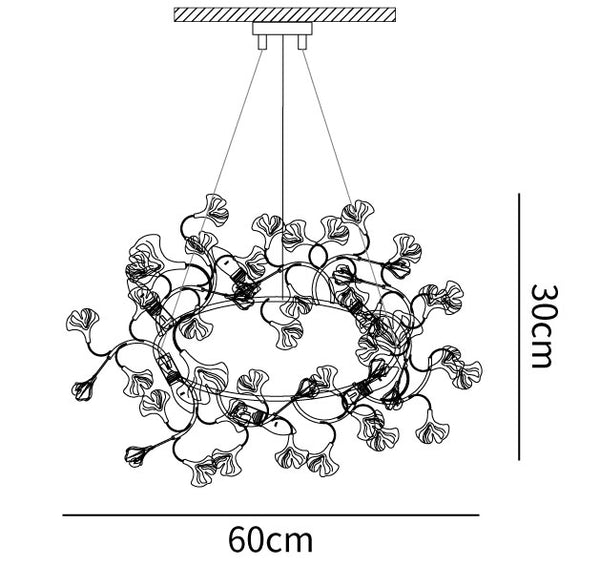 Gingko Chandelier O