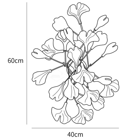 Large Ginkgo Wall Lamp