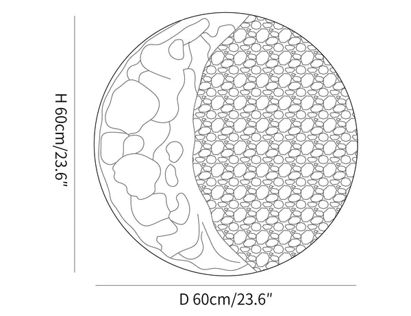 Applique Murale Demi Lune Blanc