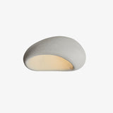 Contemporary White Textured Resin Pendant Light Artistic Hanging Ceiling Lamp-11