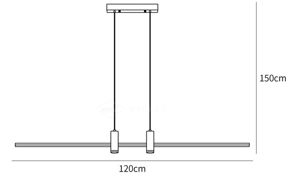 Links Island Pendant size reference