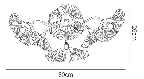New 👏 Vakkerlight Lotus Leaf Glass Ceiling Lamp 💯 -Vakkerlight Sales Store