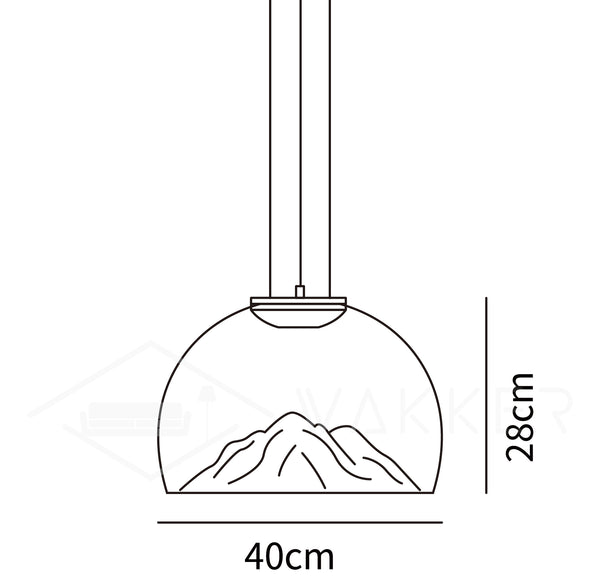 Brand new ❤️ Vakkerlight Mountain View Pendant Light 🧨 -Vakkerlight Sales Store