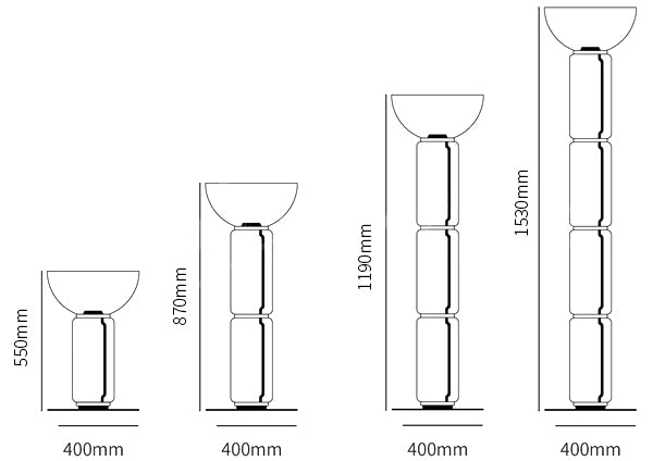 Noctambule Bowl size chart
