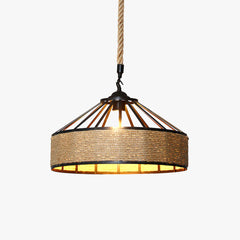 Подвесной светильник Retro Hemp Rope — Модель F