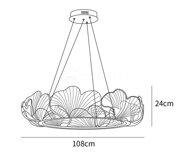 Sea Chandelier — size reference