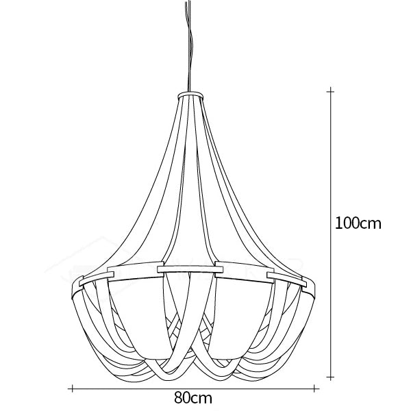 Tassel Aluminum Chain Kronleuchter Abmessungen