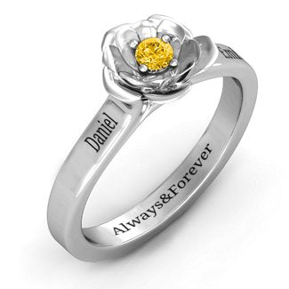 Flourish Rose Promise Ring