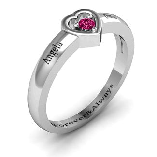 Flourish Rose Promise Ring