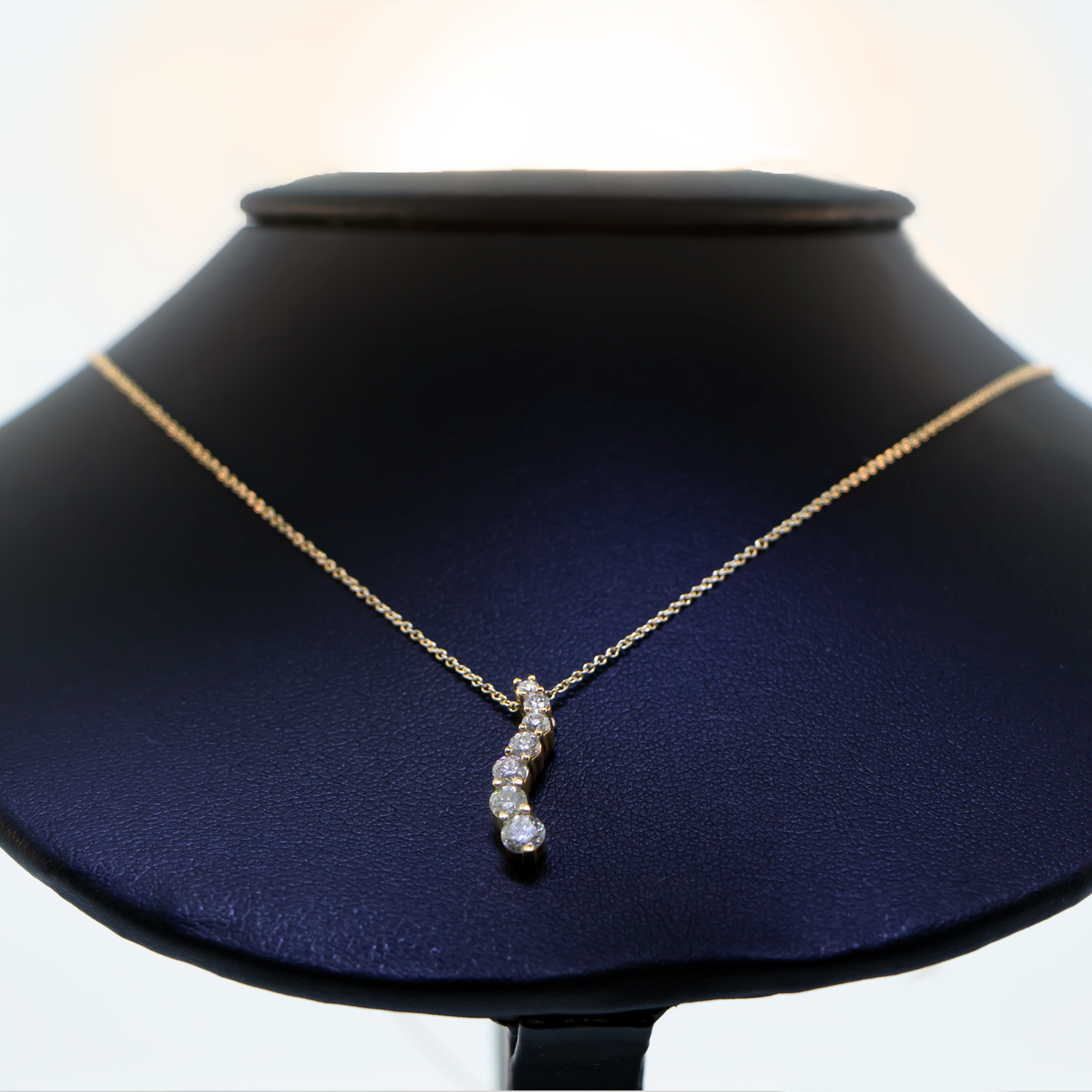 Diamond Pendant Necklace - 14K Yellow Gold