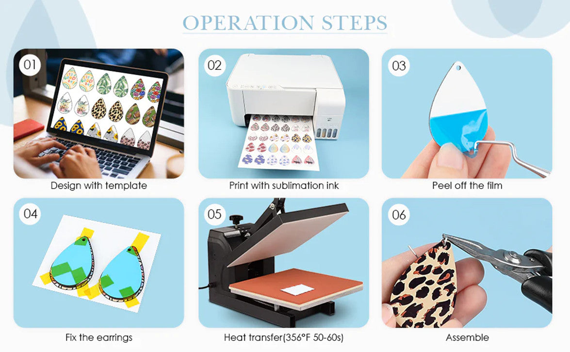 How to Make Sublimation Earrings？