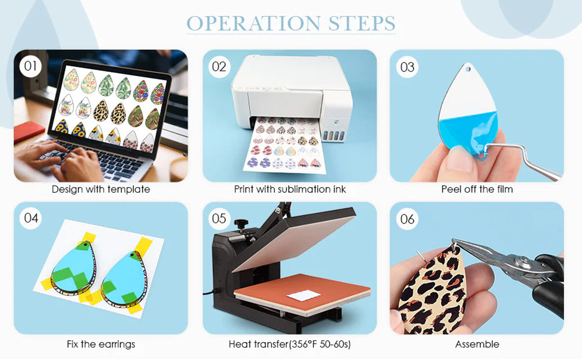 How to Make Sublimation Earrings? HTVRONT