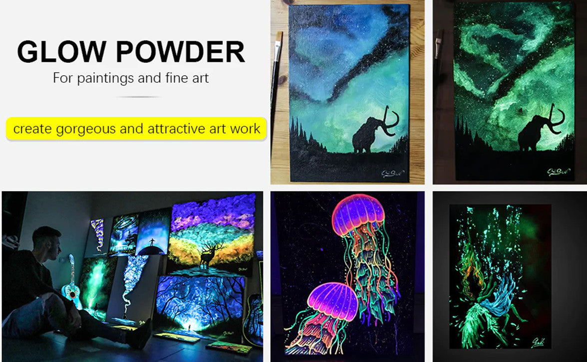 glow in the dark powder
