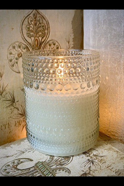 Embossed Simply Ivory Radiance Candle