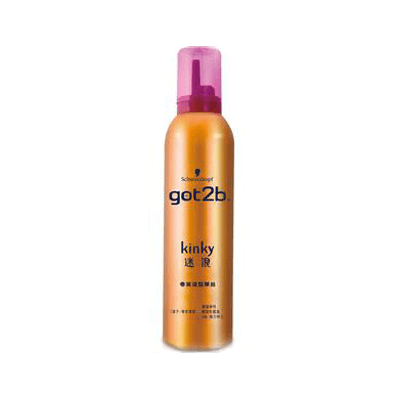 curly hair products：Schwarzkopf got2b Kinky curly hair styling mousse