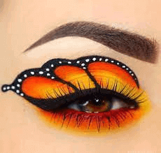 easy halloween makeup with eyeliner