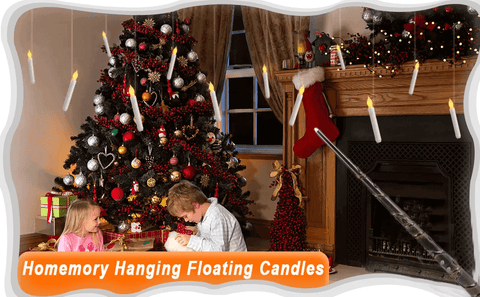 floating christmas candles tiktok