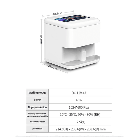 Nail printer machine 2 cartridges free professional nail printer