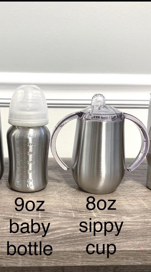 Kids Epoxy Personalized Bottles and Sippy Cups