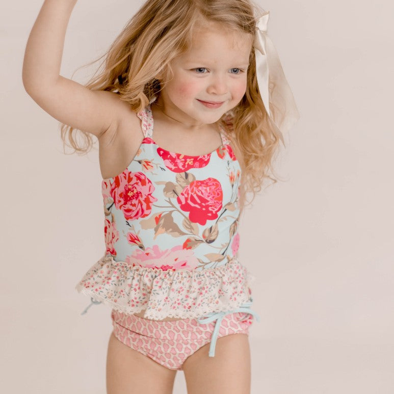 Selah Tankini Swimsuit - Poppy Petals (FINAL SALE)