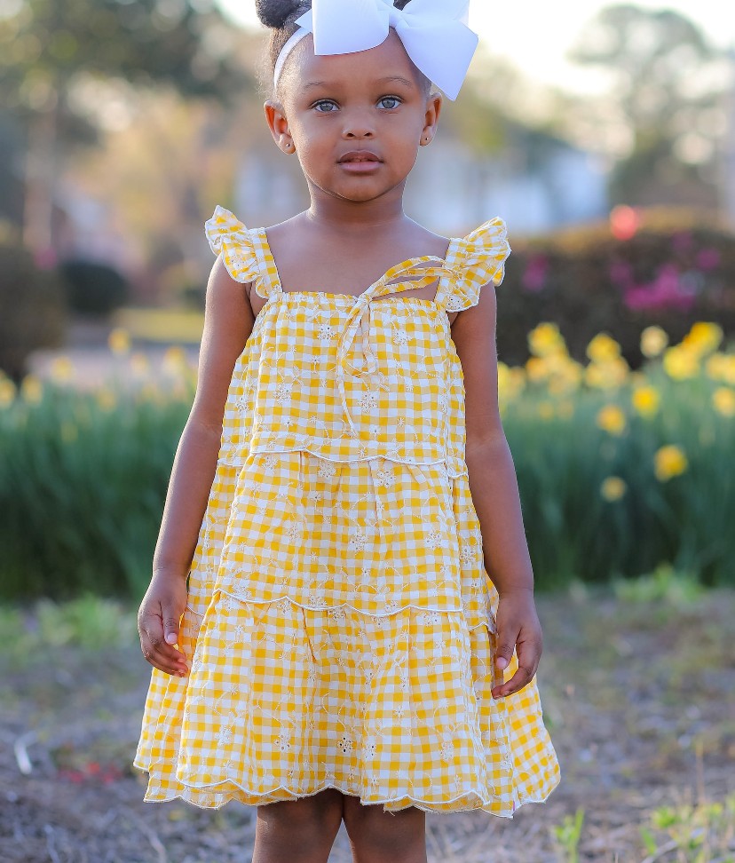 Hana Eyelet Dress - Sunshine