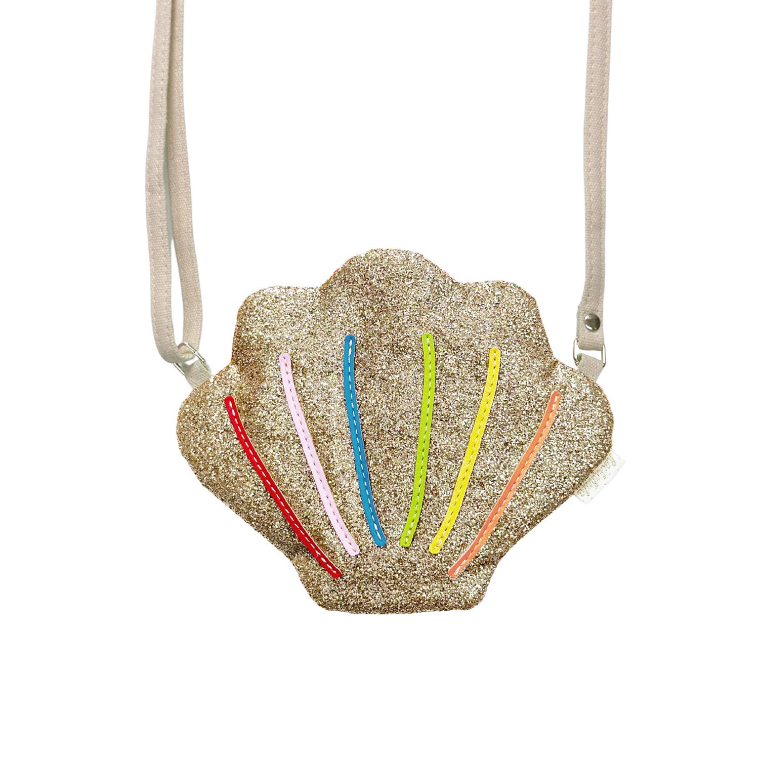 Rainbow Shell Glitter Bag