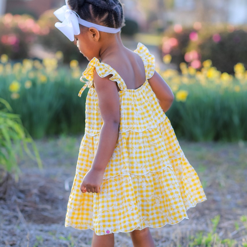 Hana Eyelet Dress - Sunshine