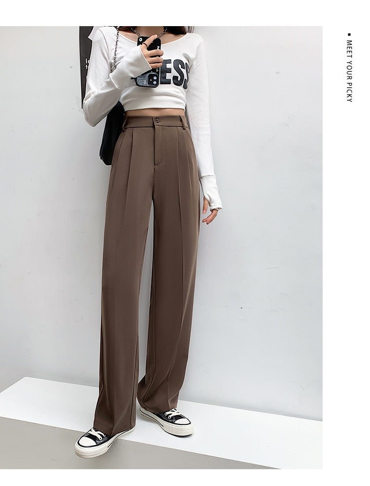 High Waist Loose Wide Leg Pants