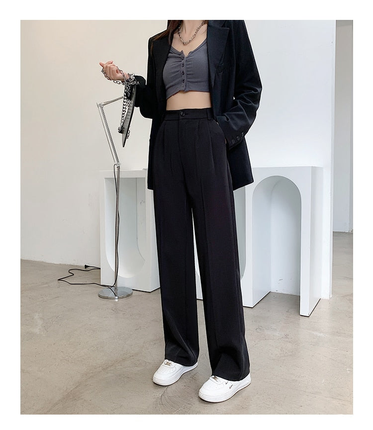 High Waist Loose Wide Leg Pants