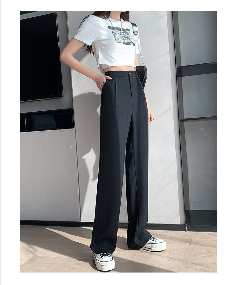 High Waist Loose Wide Leg Pants