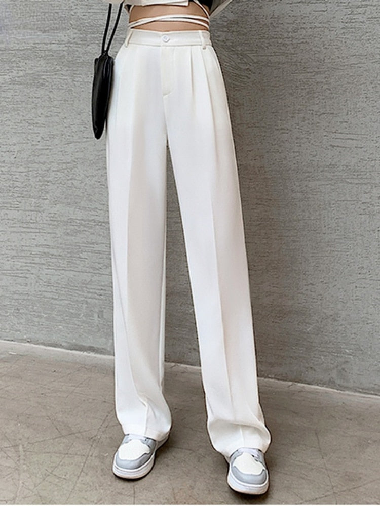 High Waist Loose Wide Leg Pants