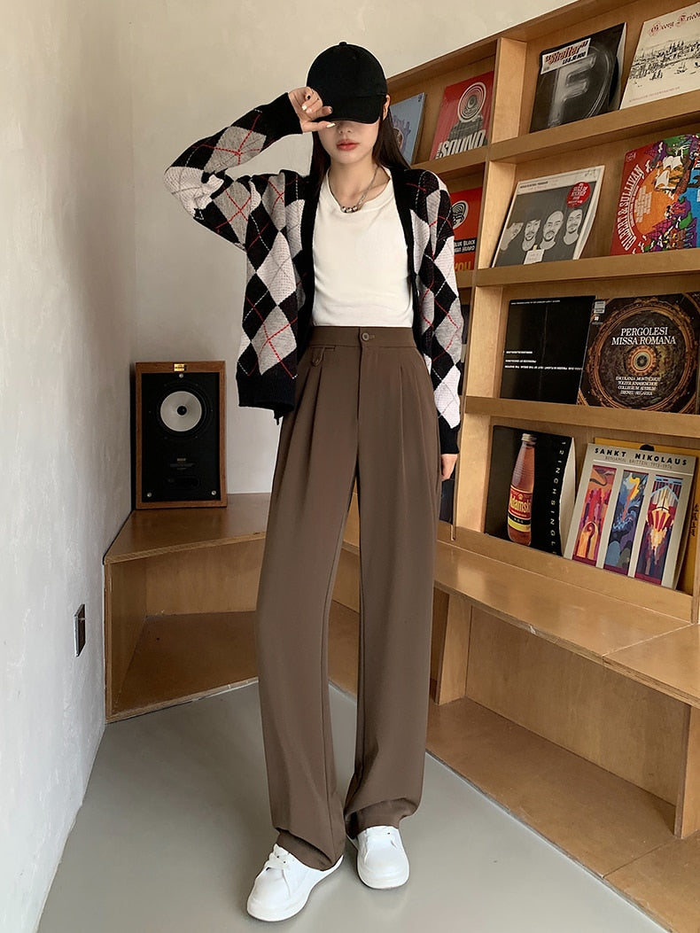 High Waist Loose Wide Leg Pants