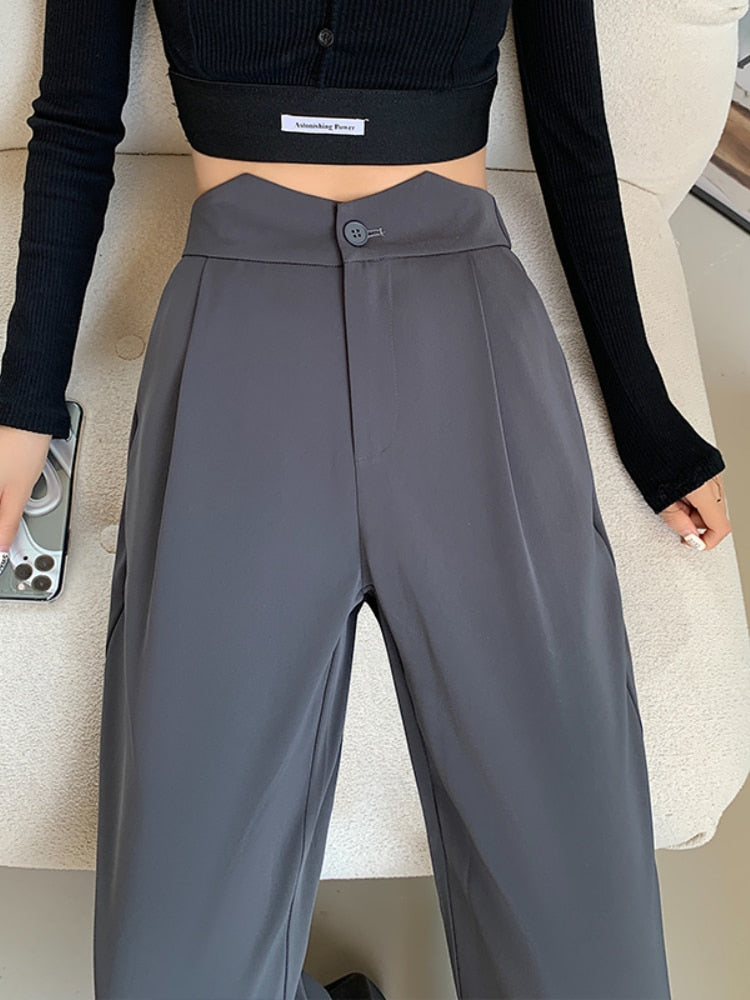 High Waist Loose Wide Leg Pants